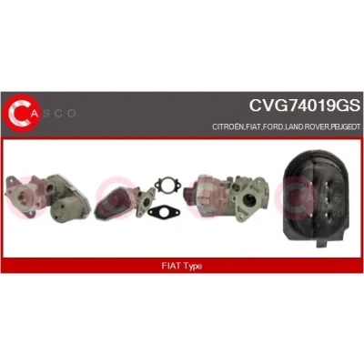 Imagen de CASCO CVG74019GS Válvula EGR eléctrico FIAT: Ducato III Furgón, Camión de plataforma / Chasis, Bus, FORD: Transit Mk6 Furgoneta