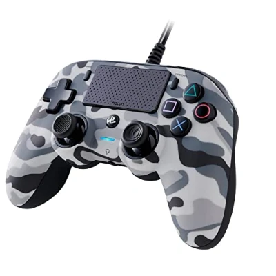 Imagen de Mando PS4 Nacon Compact Camo Wired Controller, Cable, Gris