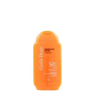 Imagen de GISÈLE DENIS Protector Solar, 200 ml, Protección FPS50+, Emulsión Bronceadora, Cuidado de Piel, Crema Hidrata la Resistente al Agua, para Uso Diario, Previene Manchas y Arrugas
