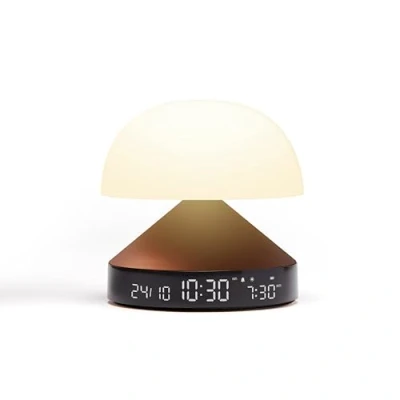 Imagen de Lexon MINA Sunrise Despertador luminoso de mañana, simulador amanecer y anochecer, 5 sonidos naturales, lámpara noche LED, luz nocturna terapia BRONCE
