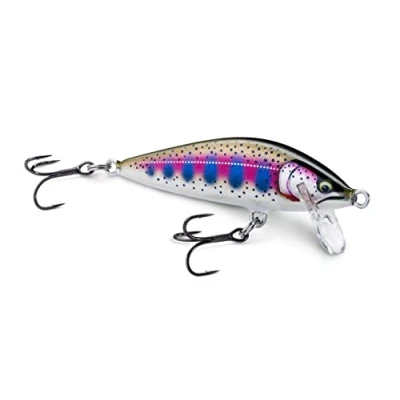 Imagen de Rapala Esca da Pesca Artificiale Spinning Countdown Elite Balsa in Acqua Dolce Affondante Profondità di Nuoto 1,2m 7,5cm / 10g Prodotta Estonia ilded Rainbow Trout