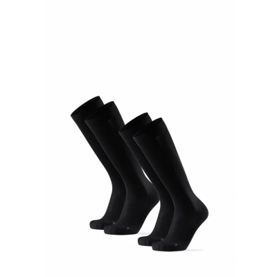 Imagen de DANISH ENDURANCE Calcetines de Compresión Mujer y Hombre, Deporte, Running, Recuperación, 2 x Negro sólido, 43 47