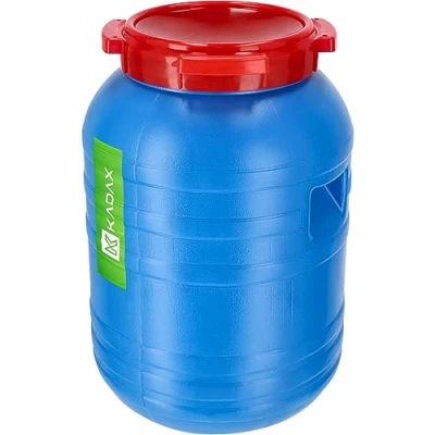 Imagen de Barril de plástico KADAX, 30L HDPE con Tapa, tapón, Multifuncional