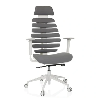 Imagen de hjh OFFICE Silla de Oficina Profesional giratoria Ergo Line W con Respaldo ergonómico Incl. Soporte Lumbar, Gris Oscuro