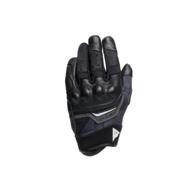 Imagen de DAINESE Guantes Ermex, de Moto Verano para Mujer, Transpirables con Inserciones Malla, Protectores Rígidos en Nudillos, Refuerzos Piel, Pantalla Táctil, Blanco y Negro, Talla XS