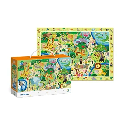 Imagen de Dodo D300259 Educational at The Zoo Observation Puzzle 80 Pieces, Various