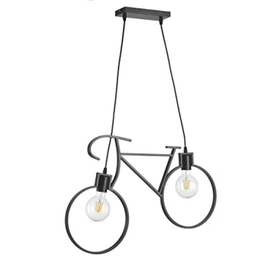 Imagen de ONLI Bike Lámpara de techo para bicicleta, color negro, 67 x 44 cm