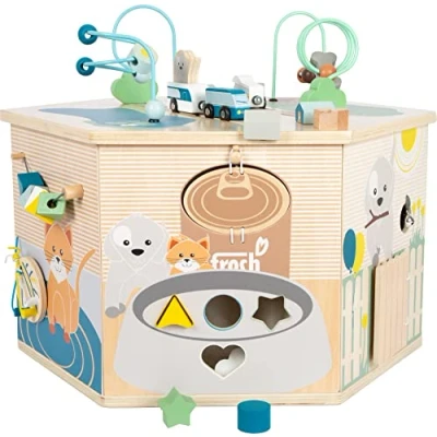 Imagen de Small Foot Cubo de motricidad Mascotas XXL Animal Toys, Multicolor, Petit (12231)