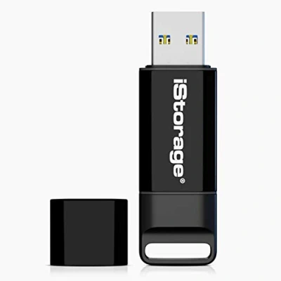 Imagen de iStorage datAshur BT 64GB Unidad flash USB segura encriptada Desbloqueo de smartphone a través Bluetooth Certificación FIPS 140 2 Nivel 3 Listo para la gestión remota