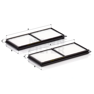Imagen de MANN FILTER CU 23 001 2 Filtro de habitáculo partículas 247 99 17 MAZDA: Hatchback