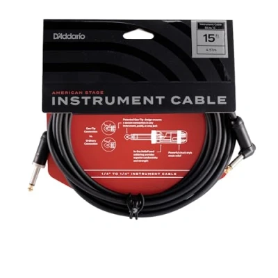 Imagen de Planet Waves PW AMSGRA 15 Plataformas de American Tramos Cable Instrumentos, Negro