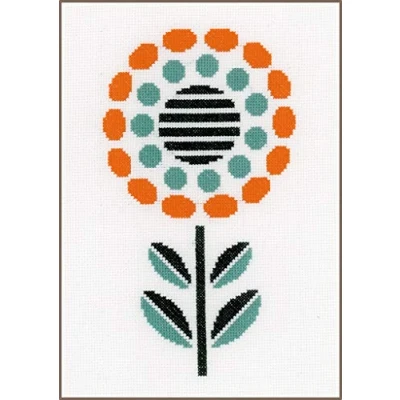 Imagen de Vervaco Kit de Punto Cruz, diseño Flores Abstracto, Multicolor