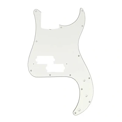 Imagen de Musiclily Pro 10 Agujeros Pickguard de Bajo P Style Golpeador para JPN Fender Japan Precision Bass 4 Cuerdas,3 capas Pergamino