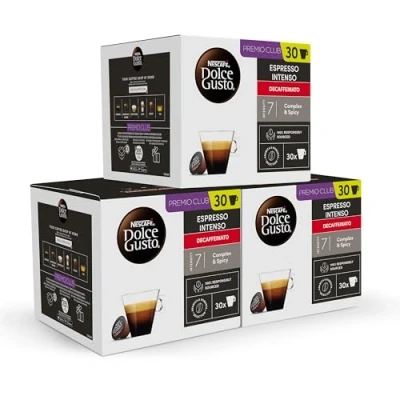 Imagen de NESCAFÉ Dolce Gusto Espresso Intenso Descafeinado, 90 cápsulas (3 pack x 30 )