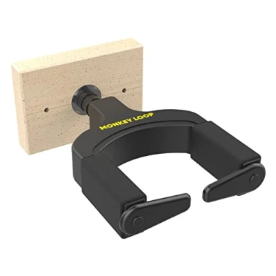 Imagen de Monkey Loop Hanging Prime Soporte de Guitarra Pared Colgador Eléctrica o Acústica en la Perchero para con Goma Protectora Bloqueo