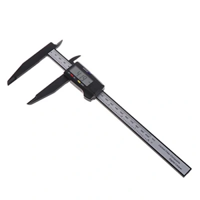 Imagen de Baiyao Calibre digital de 200 mm, 8 pulgadas, impermeable, para distancias, diámetro y profundidad, con pantalla LCD, medidor profesional