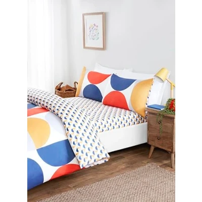 Imagen de Rapport Home Baltimore Juego de Ropa Cama matrimonial Microfibra, Funda nórdica Reversible y sábana Bajera Ajustable con Fundas Almohada a