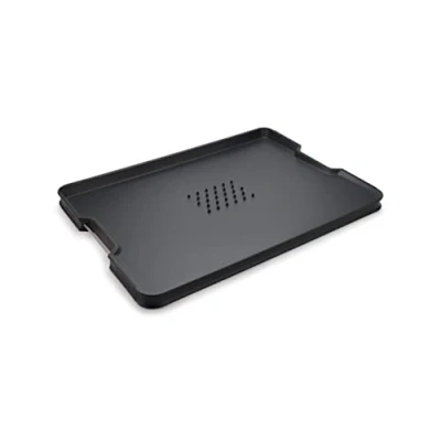 Imagen de Joseph Cut&amp;Carve Plus Tabla de cortar multifunción (Extragrande), Negra