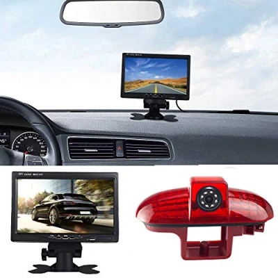 Imagen de Transporter Cámara de Marcha Atrás con 7 Pulgadas TFT LCD Monitor Coche, Vision Nocturna HD Visión Trasera para Opel Vivaro surf Concept/Combo/Renault Trafic/Fiat Talento/Primastar