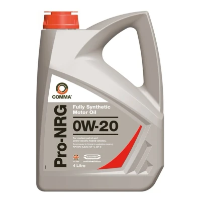 Imagen de Comma Pro Nrg 0W 20 4L Aceite de motor NRG4L MITSUBISHI: ASX SUV, PAJERO 2, 4, TOYOTA: Auris Hatchback, Yaris III Hatchback
