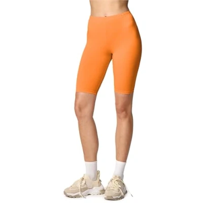 Imagen de Merry Style Leggins cortos Mallas Deportivas Mujer Shorts Pantalones para verano de mujeres MS10 145 (Naranja, XL)
