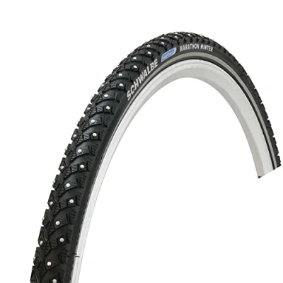 Imagen de Schwalbe Neumático de Bicicleta, Unisex Adulto, Negro, Marathon Winter Plus Perf,SmartGu,TwinSkin 42 406 TwinSkin