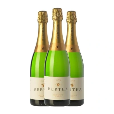 Imagen de Bertha Brut Nature Cava Reserva 75 cl Espumoso blanco (Caja de 3 Botellas cl)