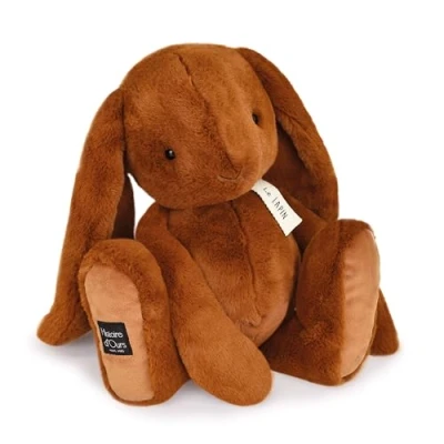 Imagen de HISTORIRE D&#039;OURS Peluche de Conejo Colección Le Color Capuccino Compañero suavidad y Abrazos infinitos 50 cm Idea Regalo inolvidable para niños pequeños Grandes HO3247