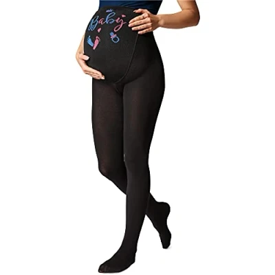 Imagen de BE Mammy Medias Panty Premamá Mujer 40 DEN 1119 (Negro, S)