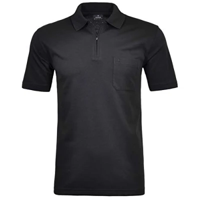 Imagen de Ragman Camisa casual Básico Cuello de polo para hombre Schwarz 009 52