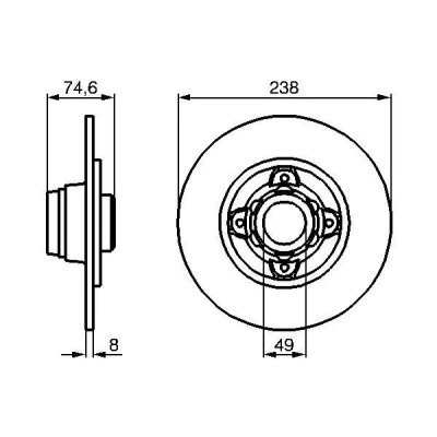 Imagen de Disco de freno BOSCH 0 986 478 557