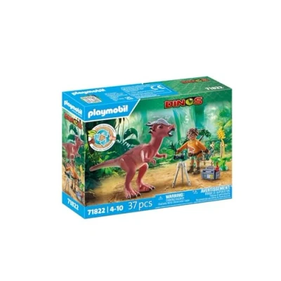 Imagen de PLAYMOBIL Dinos Observación de Stygimoloch Set Juego Dinosaurios Juguete Aventura para niños y niñas a Partir 4 años 71822