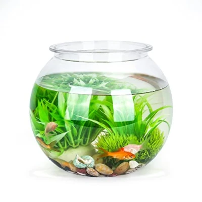 Imagen de Nobleza Pecera Globo de Plástico, Ideal para Flores, Peces, Tortugas (17.5cm)