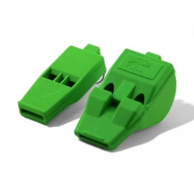 Imagen de ACME Tornado Slimline No. 636 &amp; T2000 Silbatos de señalización en pack doble extremadamente ruidosos Aprobado por Solas Mountain Rescue (señal verde)