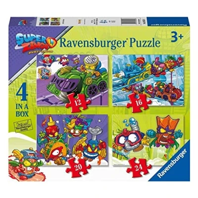 Imagen de Ravensburger Puzzle, Super Zings, 4 Puzzle in a Box, Niños, Edad Recomendada 3+ , Rompecabezas