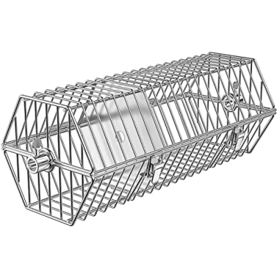 Imagen de Onlyfire BRK 6041 17 pulgadas acero inoxidable redondo secadora asador escupir barra cesta se adapta para cualquier parrilla a Gas, 40x17x15,5cm