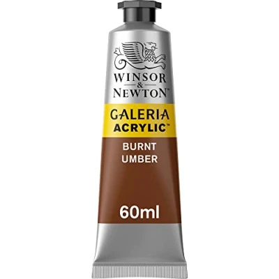 Imagen de Winsor &amp; Newton Galeria Acrylfarbe, Pintura acrílica, Umbra Quemado, 60 ml (Paquete de 1)