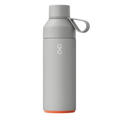Imagen de Ocean Bottle Thermos, Acero Inoxidable, Plástico Océano Reciclado, Pet Virgen, Silicona, Rock Grey, 500 ml