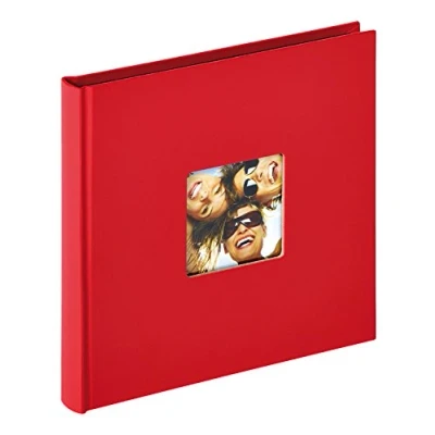 Imagen de Walther Design Álbum de Fotos Fun, con Recorte para Foto, Color Rojo, 18 x cm