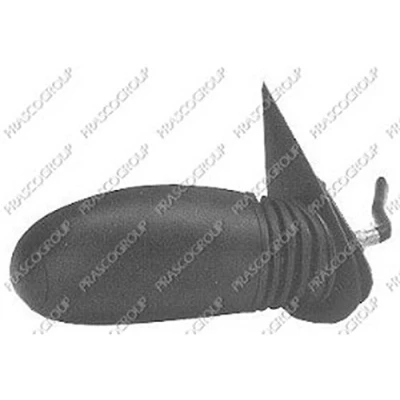 Imagen de Espejo retrovisor Prasco FT0197103 derecha negro imprimado manual, mecánico ajustable desde interior, Ajuste por varillas, convexo