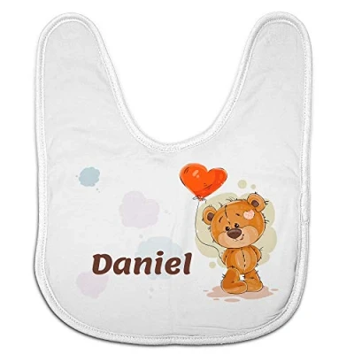Imagen de LolaPix Baberos bebé niño. Regalos Personalizados con Nombre. para Personalizados. Varios diseños. Osito