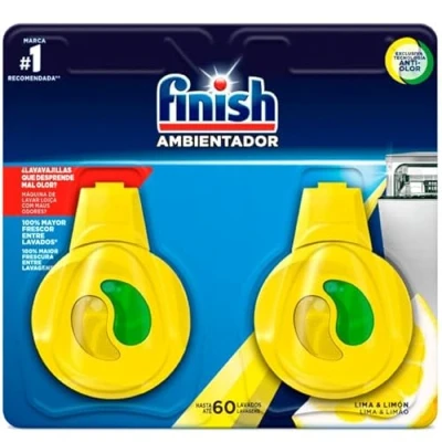 Imagen de FINISH Ambientador para Lavavajillas Duplo Limón, Multicolor, ÚNICO