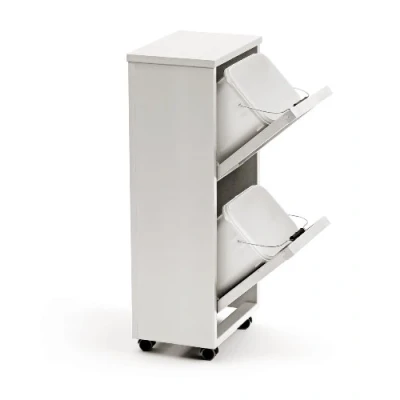 Imagen de Arredamenti Italia 872 madera BLANCO Mueble Para Recogida Selectiva De Residuos en