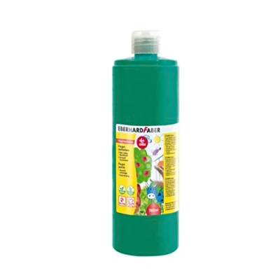 Imagen de Eberhard Faber 578958 Pintura de dedos EFA Colour, verde cobalto, 750 ml, secado rápido y lavable