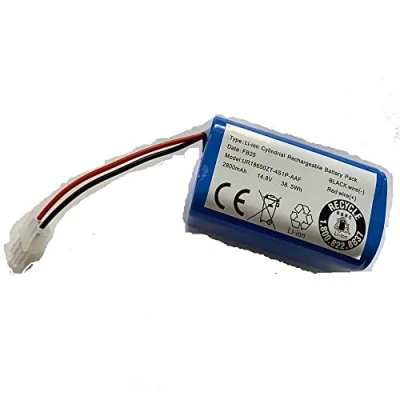 Imagen de XPANBATT INR18650 M26 4S1P Generic Batería de repuesto compatible con Robot Vacuum Cleaner 4INR19/66 CR130 CEN550 CEN546 CEN663 V780 CEN640 CEN540 FB25 White Interface 14.4V 2600 mAh