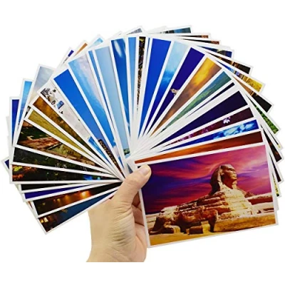 Imagen de Liuer Tarjetas de Navidad 60PCS Postales del MundoTarjeta Felicitación Cumpleaños Aniversario Feliz Amante boda invitar Regalo para niñas Artesanía y Invitaciones Fiesta