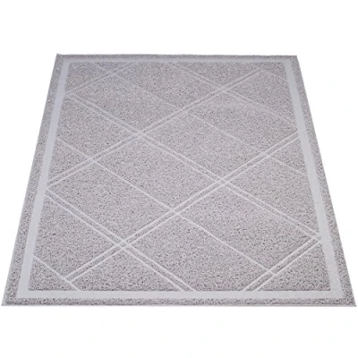 Imagen de Amazon Basics Alfombra para arenero de gatos, Sin fragancia, 61 x 88,9 cm, Gris