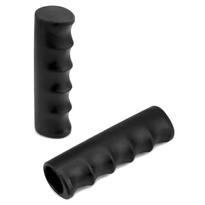 Imagen de QWORK® 2 Manijas de Carretilla Antideslizante Diámetro Interior 25 mm Longitud 12 cm