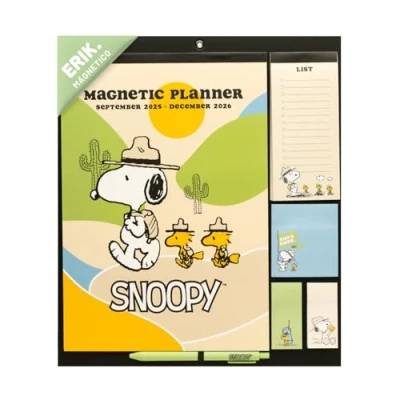 Imagen de Planner Erik Con Iman 2025/2026 Snoopy