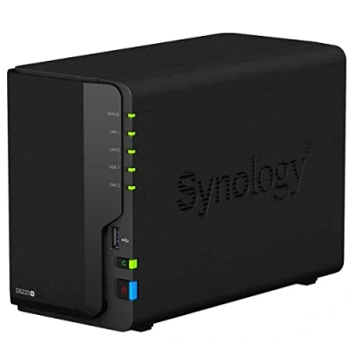 Imagen de Synology Solución NAS de Escritorio DS220+ 12 TB 2 bahías, instalada con Unidades Seagate IronWolf 6
